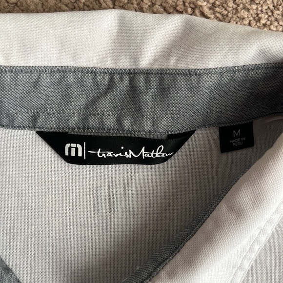 Travis Matthew See Ya Polo Grey White Block - Picture 5 of 11